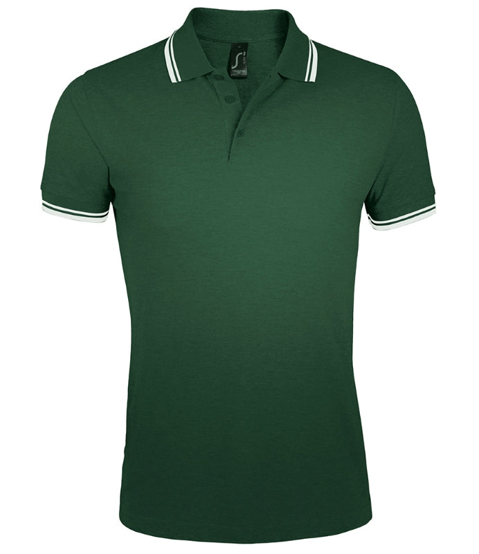 10577 (Pasadena) SOL'S Tipped Cotton Polo shirt (S-3XL)