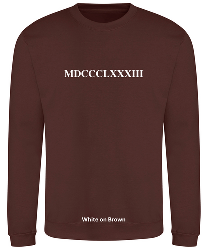 1883 Numerals Sweat - XS - 2XL