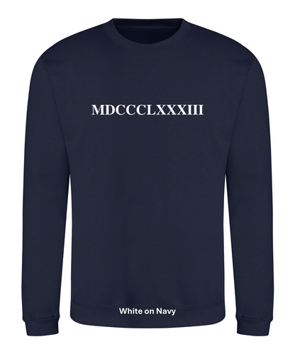 1883 Numerals Sweat - XS - 2XL