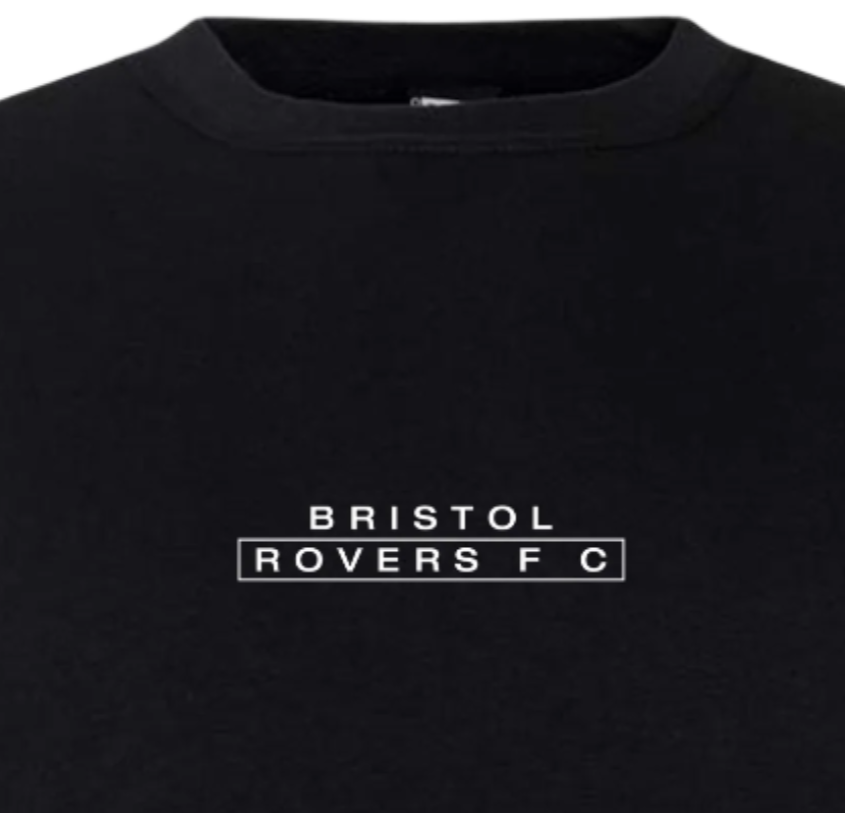 BRFC Straight Block logo fitted sweat - (XS-6XL)