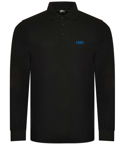 1883 Long Sleeve Fitted Polo (Badge colour option) - Small to 4XL