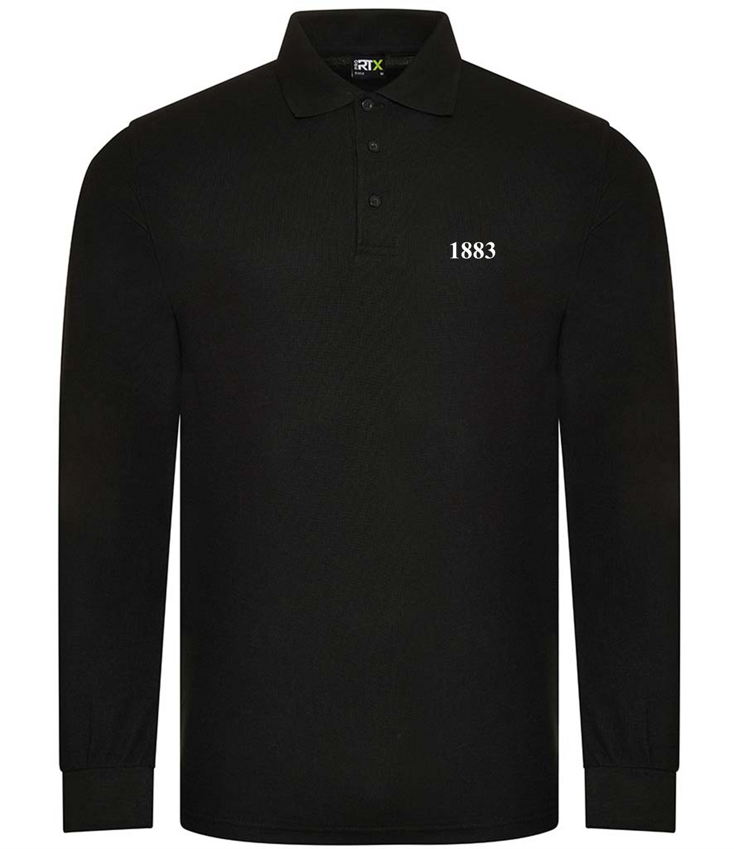 1883 Long Sleeve Fitted Polo (Badge colour option) - Small to 4XL