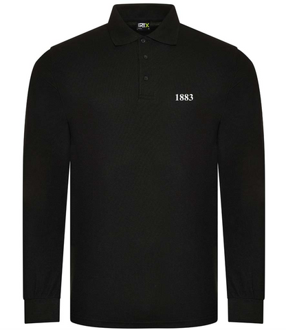 1883 Long Sleeve Fitted Polo (Badge colour option) - Small to 4XL