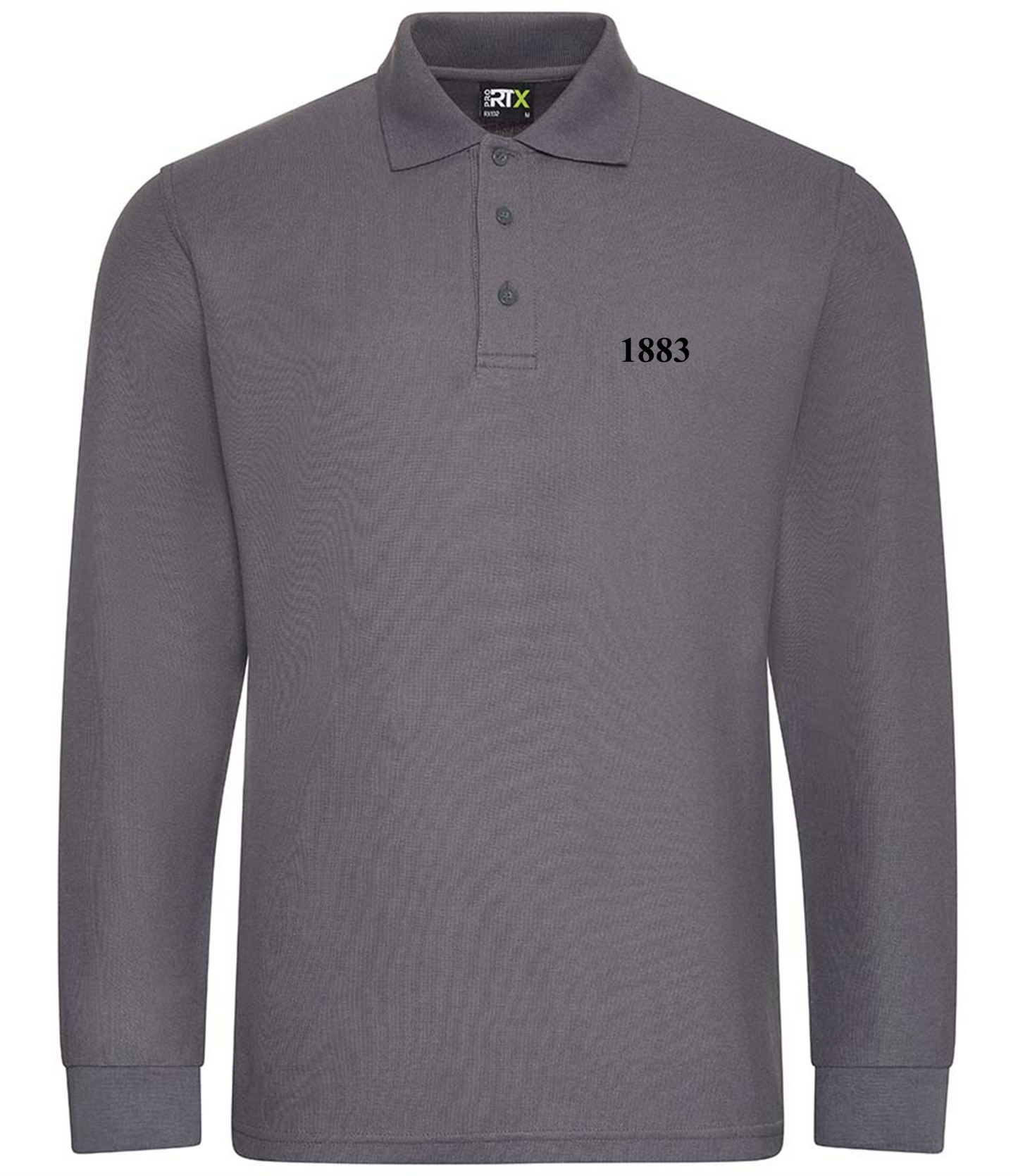1883 Long Sleeve Fitted Polo (Badge colour option) - Small to 4XL