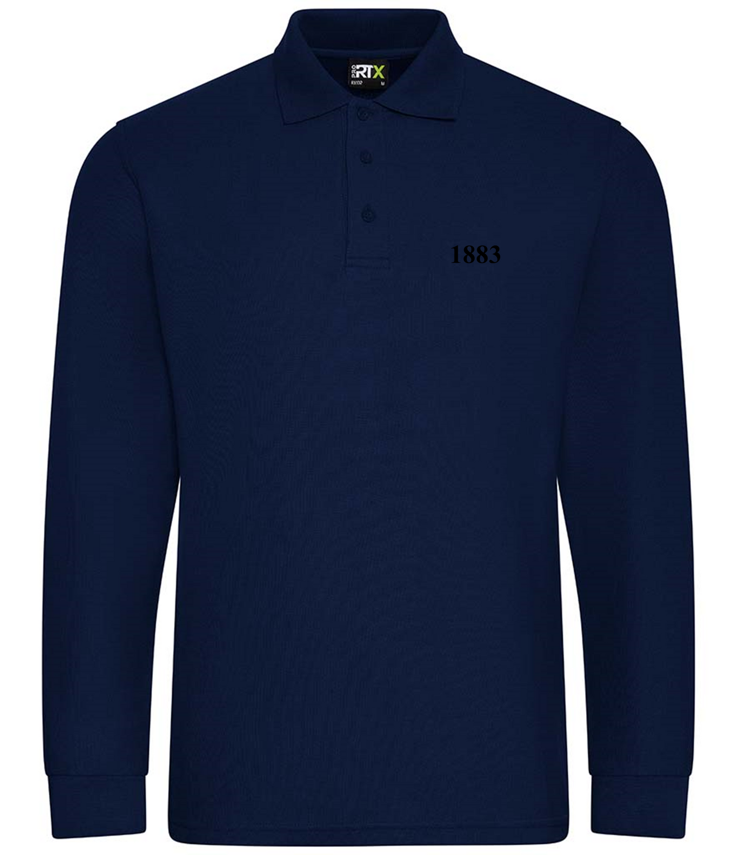 1883 Long Sleeve Fitted Polo (Badge colour option) - Small to 4XL