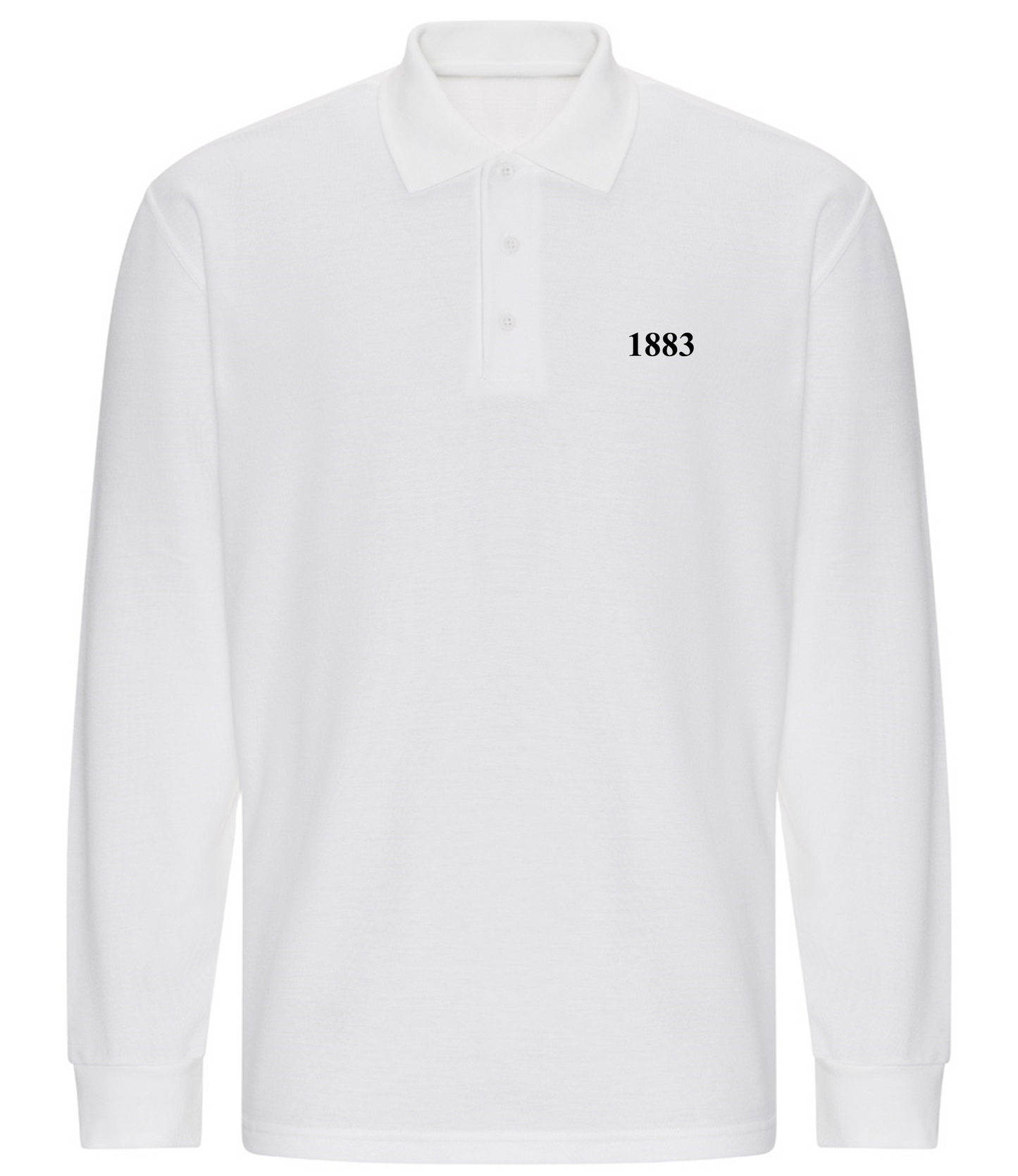 1883 Long Sleeve Fitted Polo (Badge colour option) - Small to 4XL
