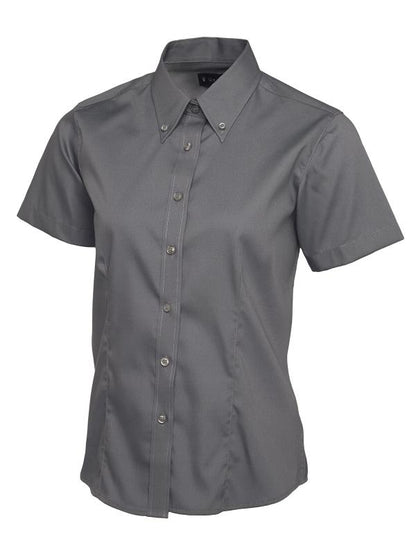 Ladies Pinpoint Oxford Half Sleeve Shirt - UC704 (XS-5XL)