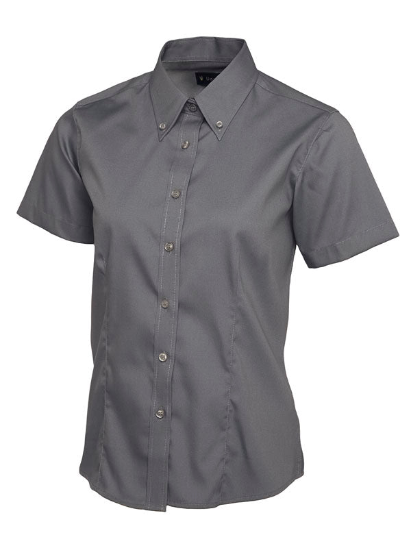 Ladies Pinpoint Oxford Half Sleeve Shirt - UC704 (XS-5XL)