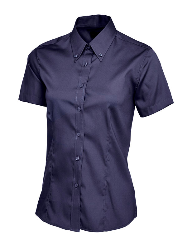 Ladies Pinpoint Oxford Half Sleeve Shirt - UC704 (XS-5XL)