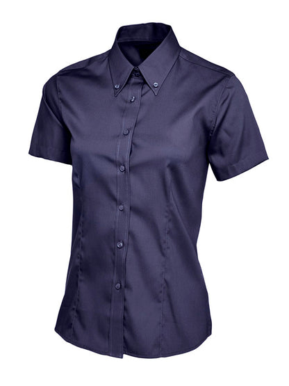 Ladies Pinpoint Oxford Half Sleeve Shirt - UC704 (XS-5XL)
