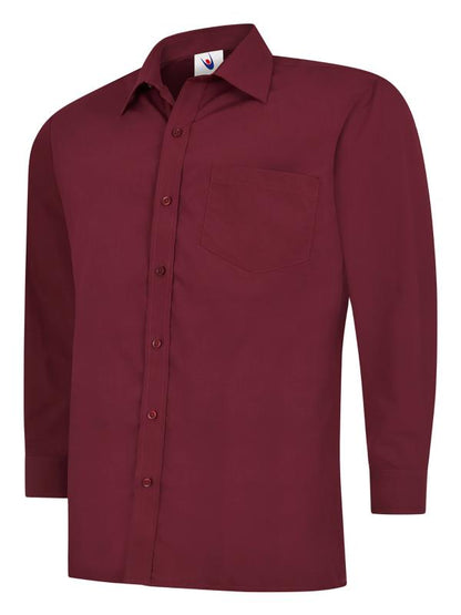 Mens Poplin Full Sleeve Shirt - UC709 (Colours)
