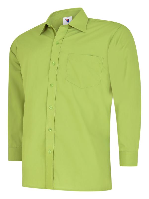 Mens Poplin Full Sleeve Shirt - UC709 (Colours)