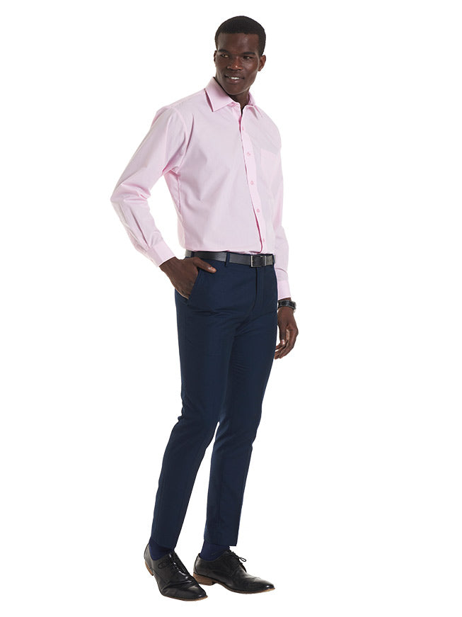 Mens Poplin Full Sleeve Shirt - UC709 (B&W)