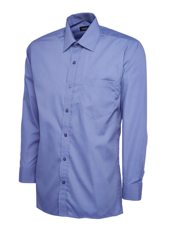Mens Poplin Full Sleeve Shirt - UC709 (Colours)